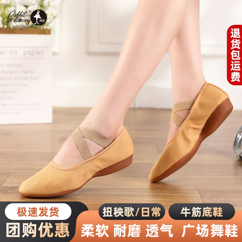 广场舞鞋新款帆布鞋女士跳舞专用鞋广场舞套装2025新款爆款舞蹈鞋
