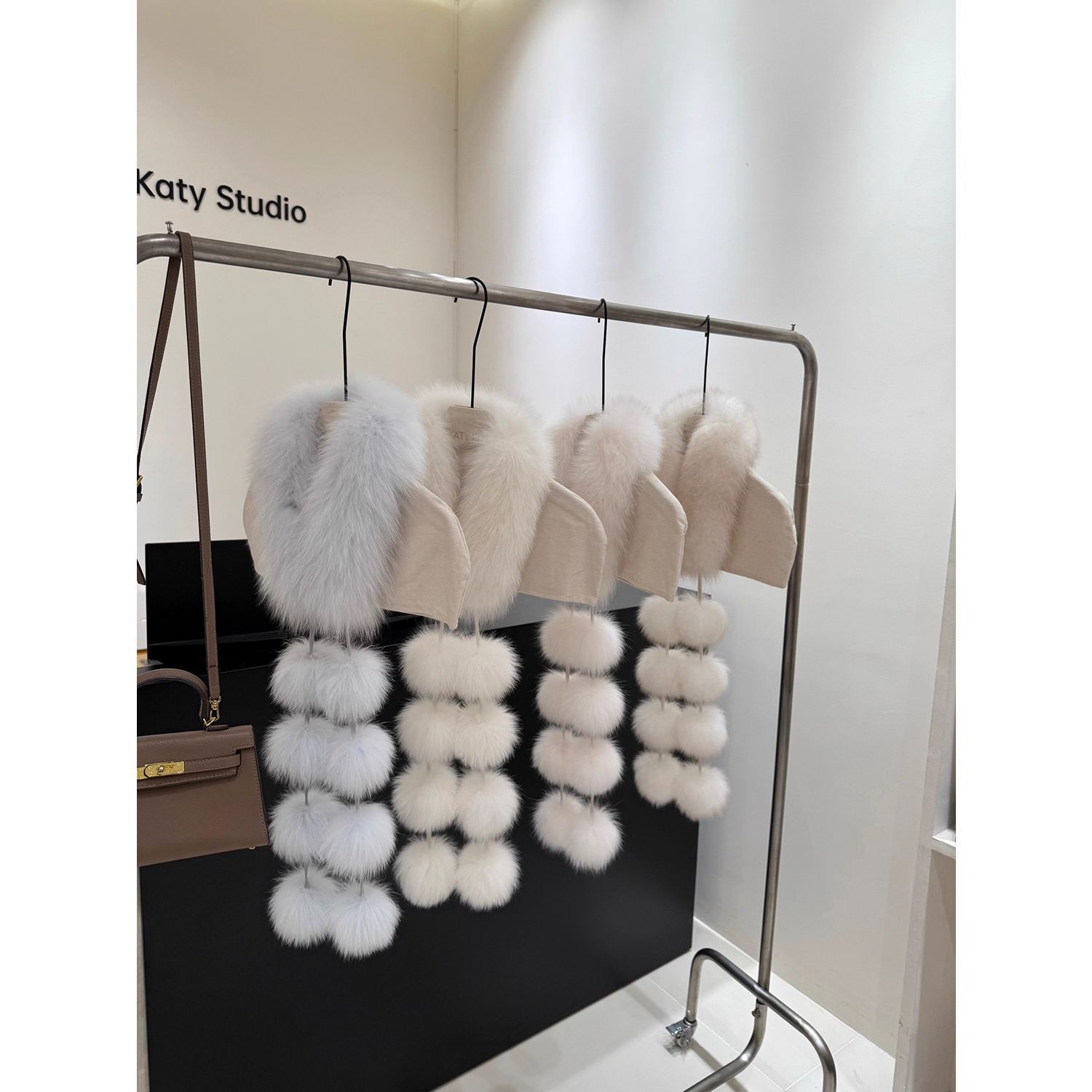 【球球围巾】韩国秋冬新款百搭长款围脖女韩系ins仿皮草保暖脖套