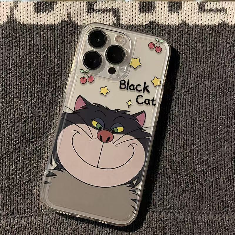 路西法猫适用于苹果16ProMaxiphone手机壳太空壳情侣保护套可爱