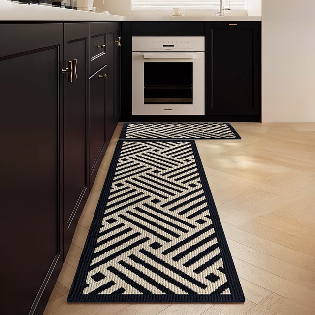 美式厨房专用地垫防油防水耐脏吸水垫子进门脚垫可擦免洗防滑地毯