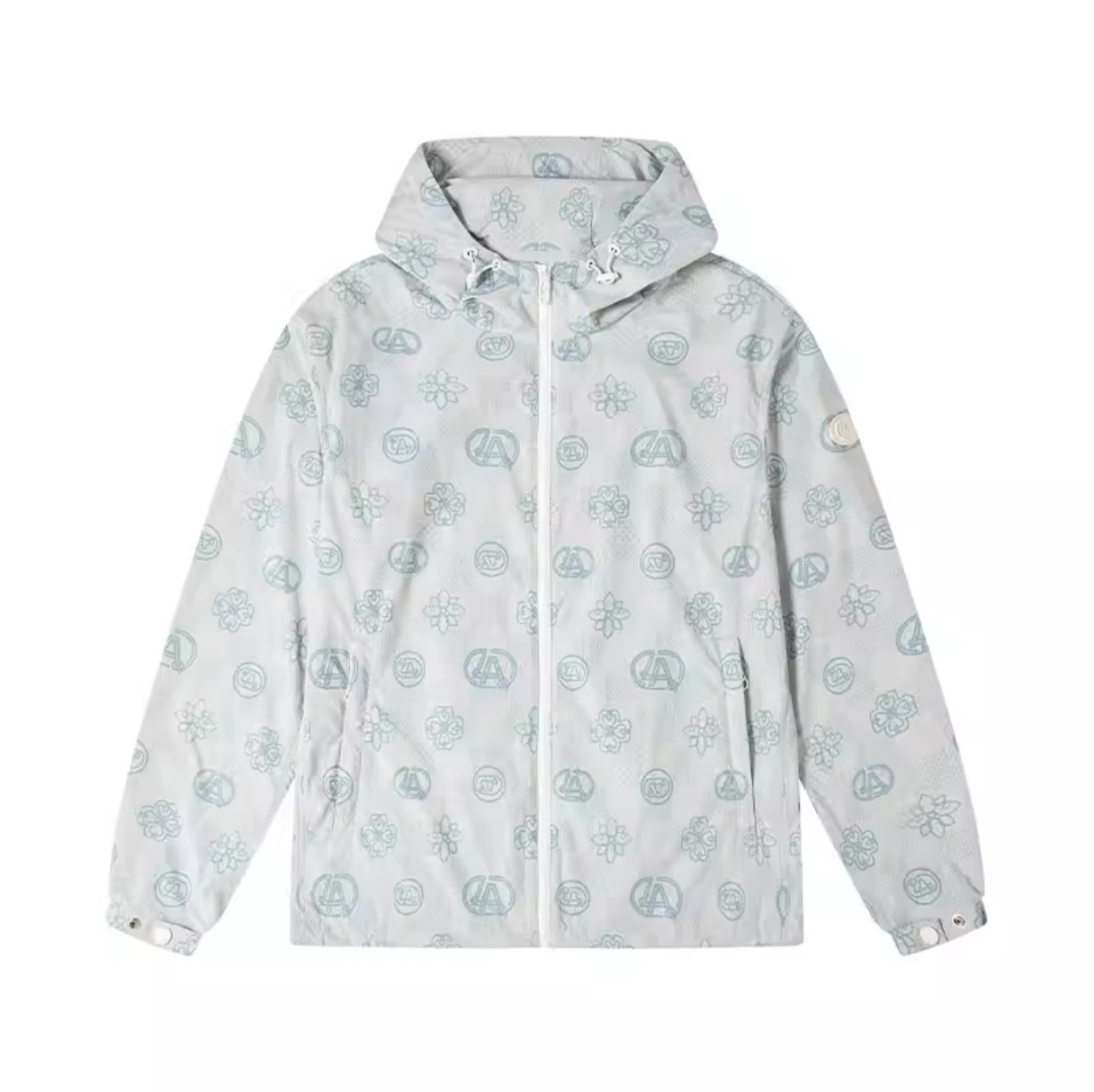 奥拉玛AOLAMA男装2025春夏新款印花休闲连帽夹克衫外套880751669