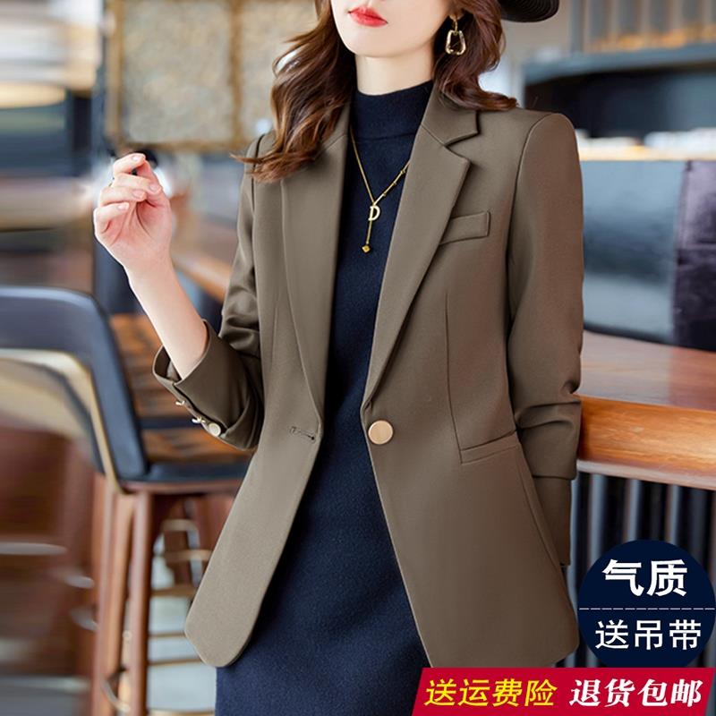 气质西装外套女2025新款高级感炸街女士西装春秋季修身小个子西服