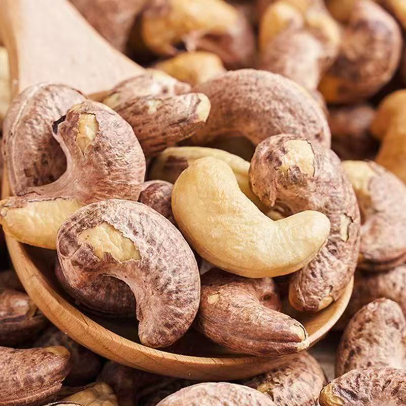 JT带皮紫皮腰果大颗粒饱满鲜香酥脆休闲坚果零食