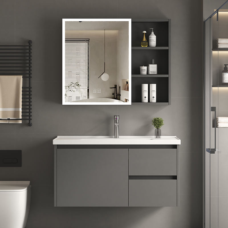 卫浴柜浴室柜组合陶瓷一体盆家用卫生间洗脸盆柜洗手间洗漱台抽屉