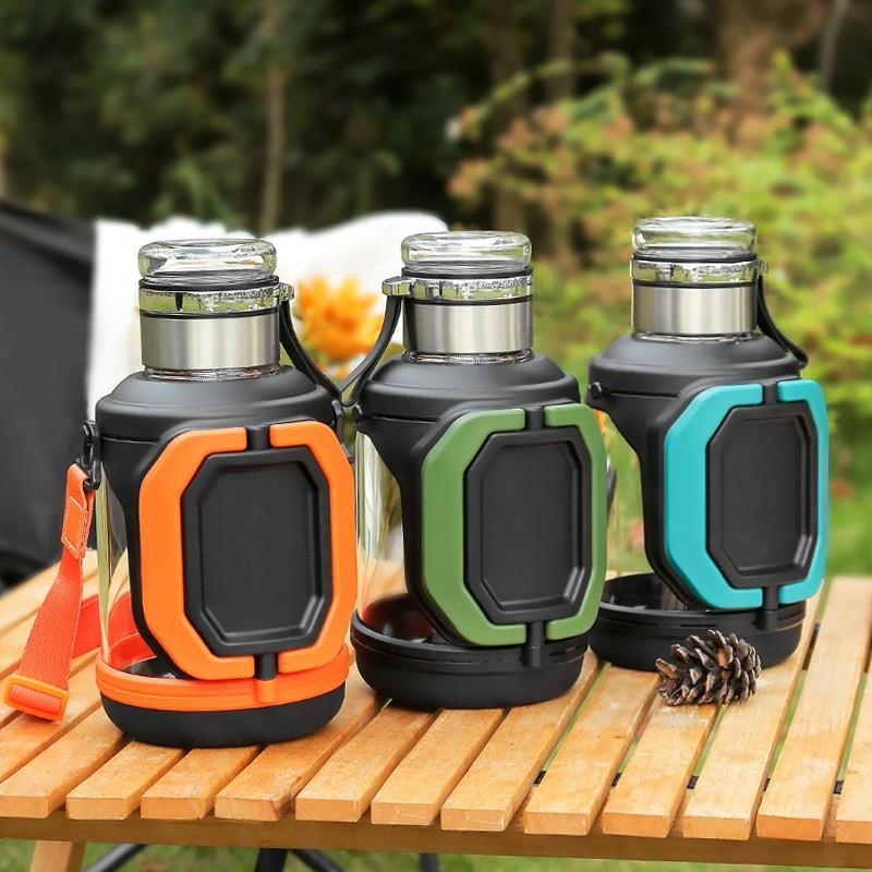 茶水分离泡茶杯耐高温便携水壶男女士户外大容户外便携防清雅杯子