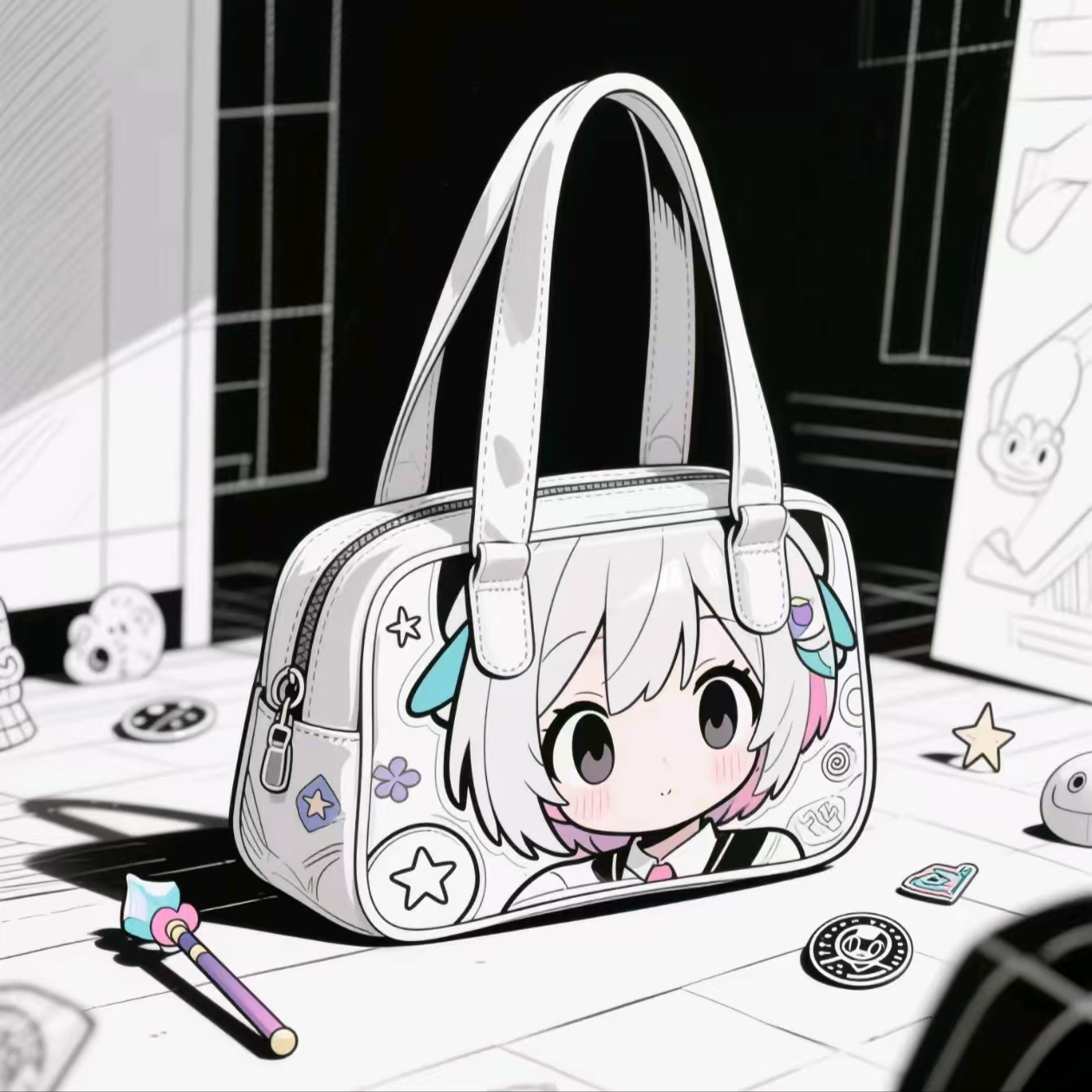 【OYG】时尚百搭胸包/挎包