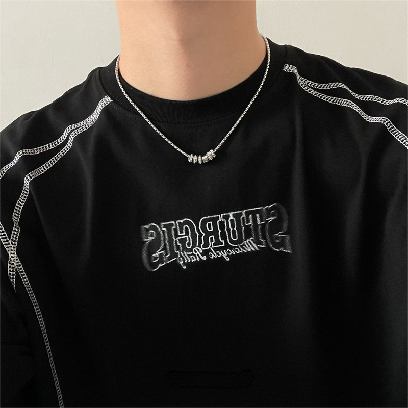 钛钢项链 男士项链高级感不掉色小蛮腰轻奢时尚百搭小众ins氛围感