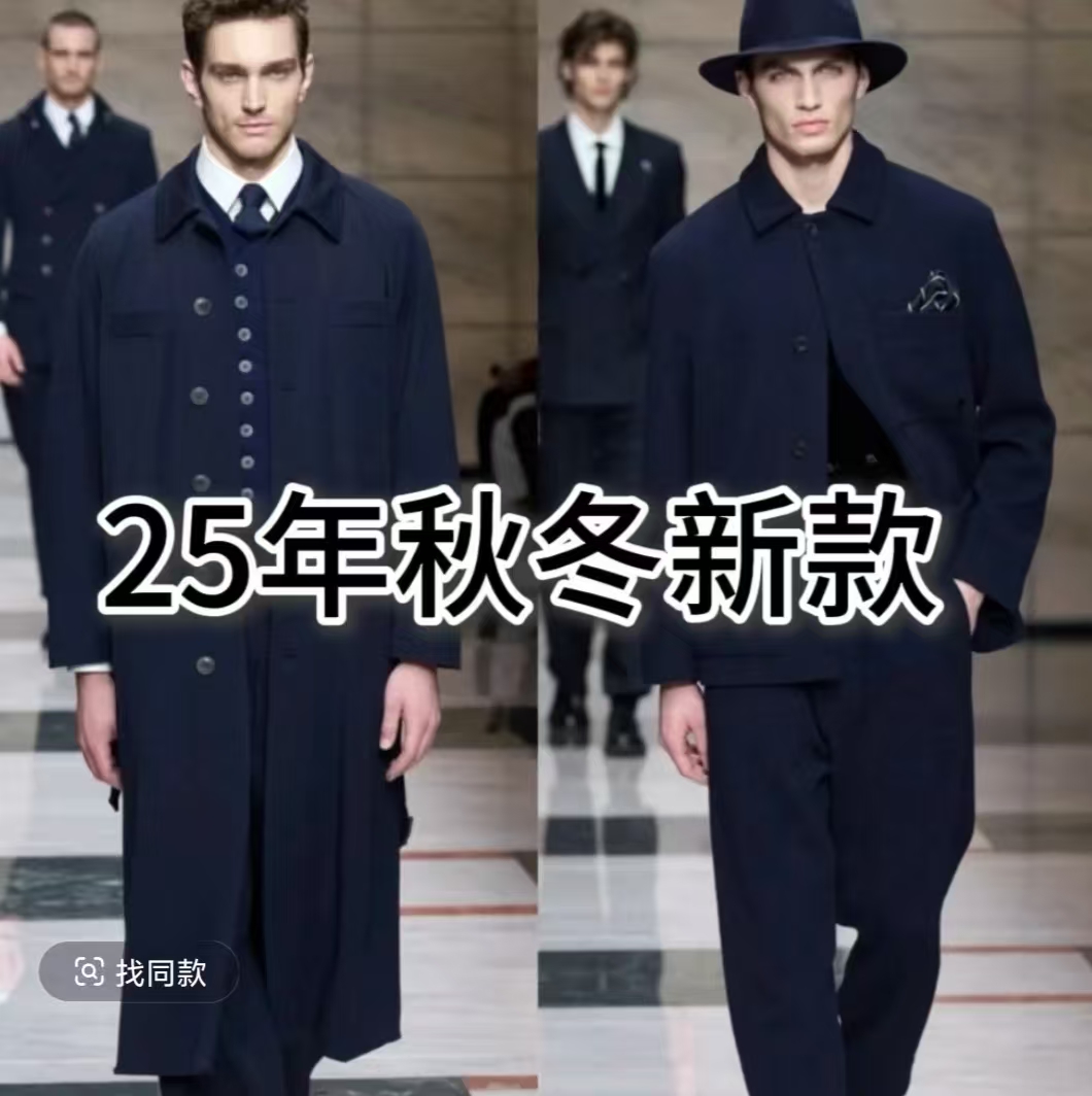 25年冬季黑金连帽羽绒服高端新款潮牌加厚保暖羽绒服