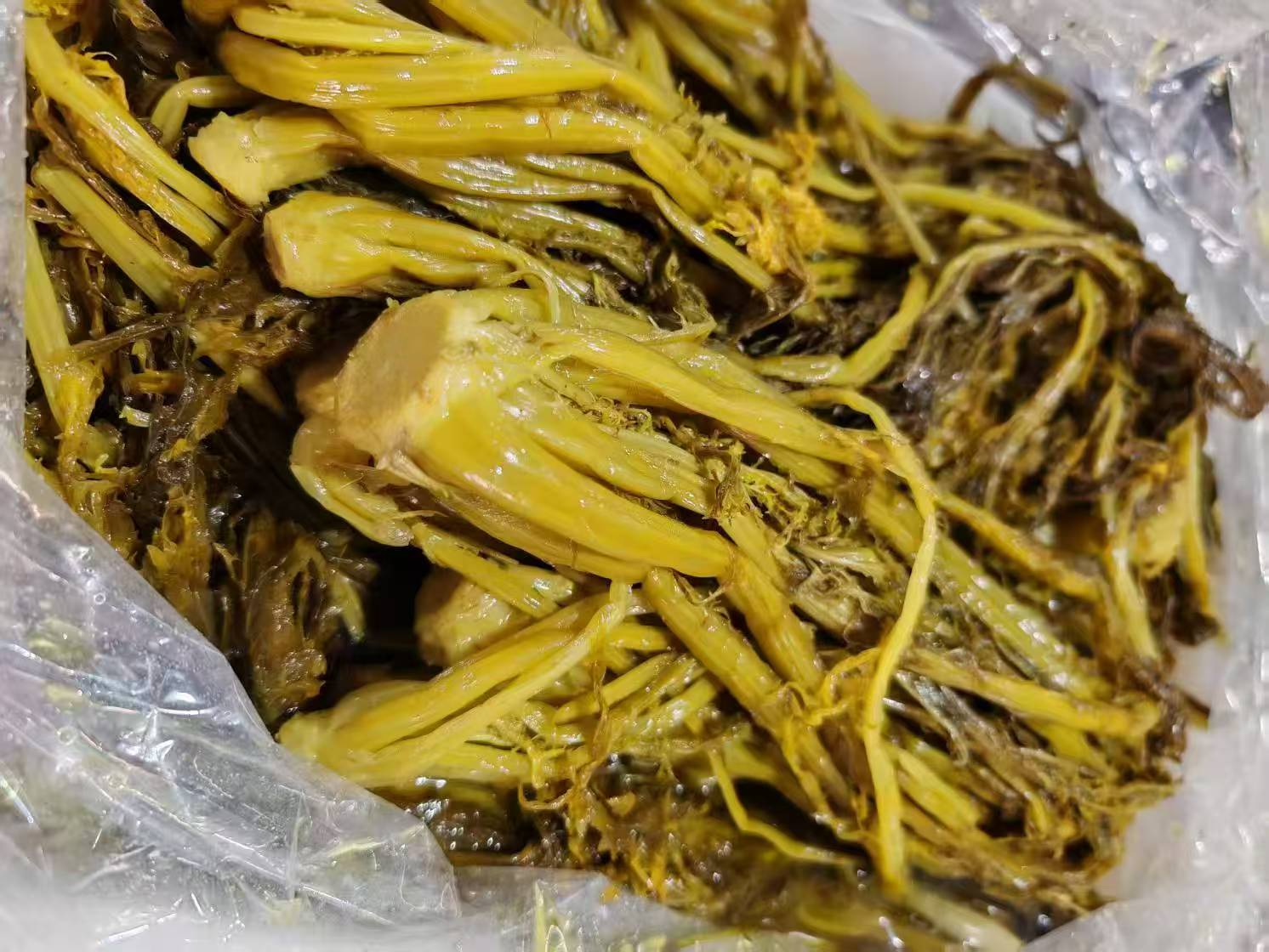 无盐沸水烫制雪里红酸菜