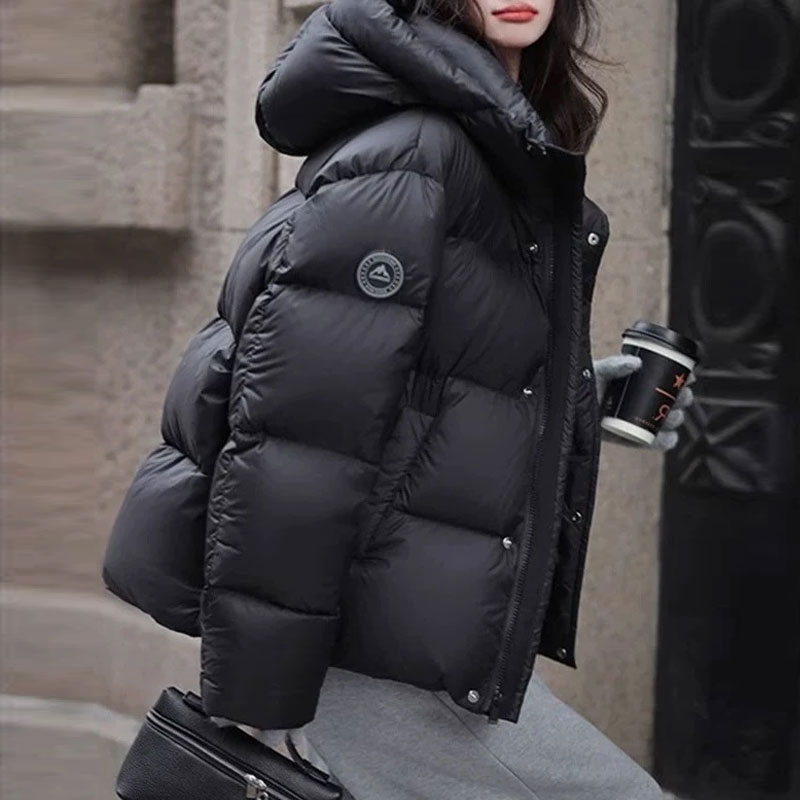 SHALLDOER【伦敦假日】韩系通勤棉服外套女2025秋冬酷飒保暖厚外套