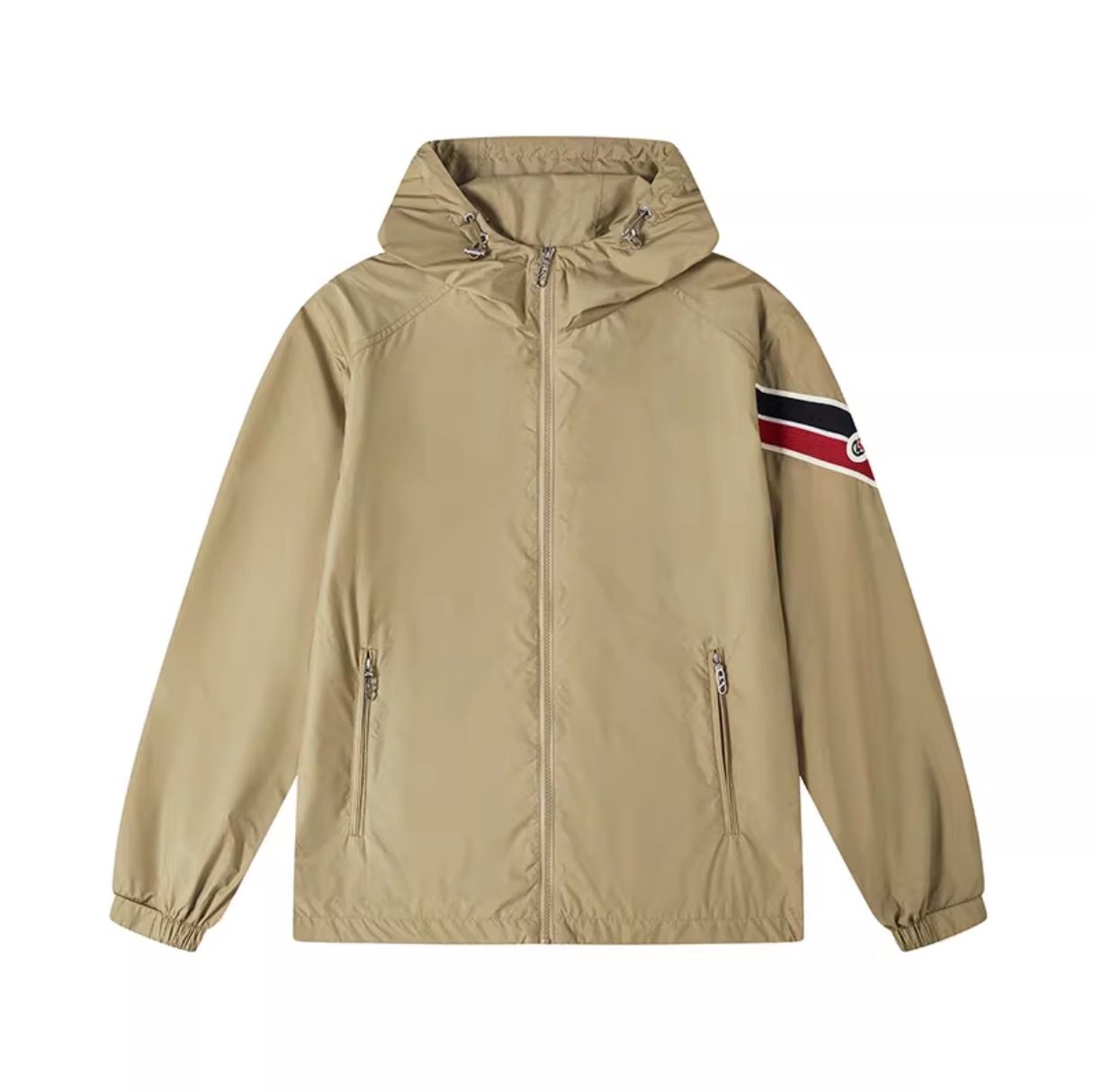 奥拉玛AOLAMA男装2025春夏新款织带休闲连帽夹克衫外套883151657