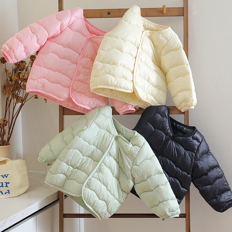 【万达撤柜】秋冬新款儿童服轻薄内胆男童女童简约外套中适用