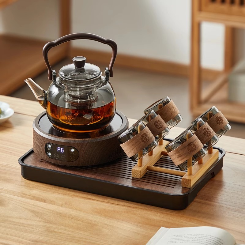 壶茶电陶炉煮茶器玻璃茶壶套装新款家用小型多功能烧水壶耐热水炉