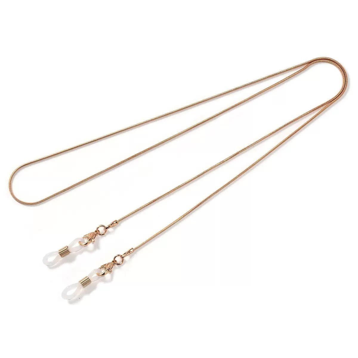 韩国简约眼镜链 防滑挂脖眼精绳 太阳镜老花镜挂链挂绳 1.2铜蛇链