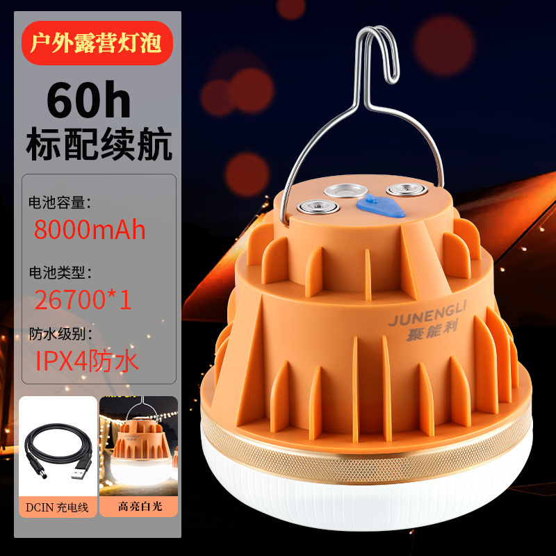 户外夜市摆摊超亮充电LED灯泡多功能应急家用露营帐篷灯照明