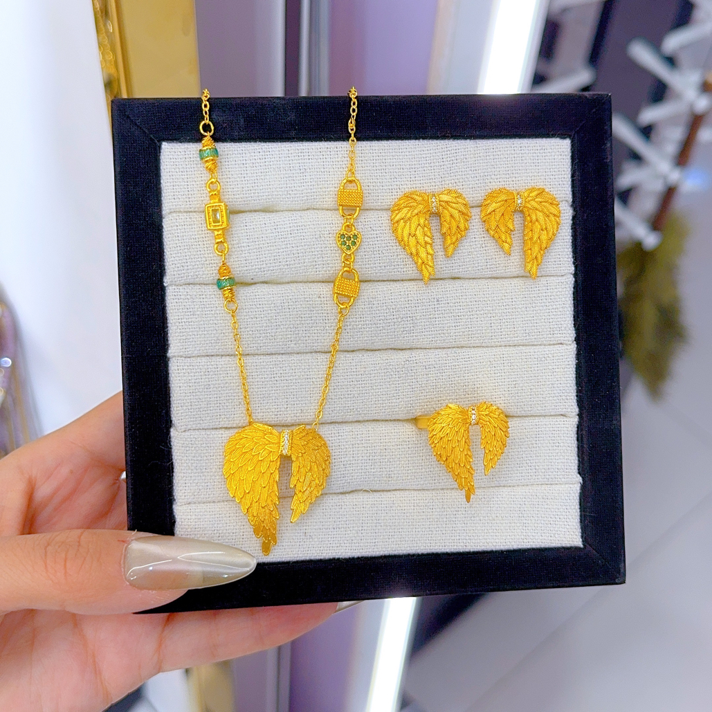 钛钢项链 新款古法套装303