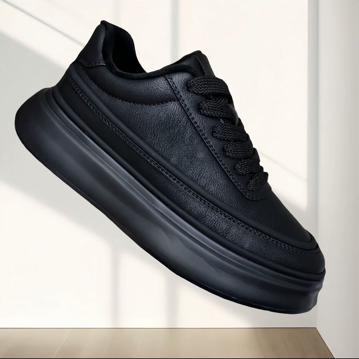 男士运动休闲鞋秋冬季新款时尚潮流增高百搭透气舒适防滑厚底男鞋