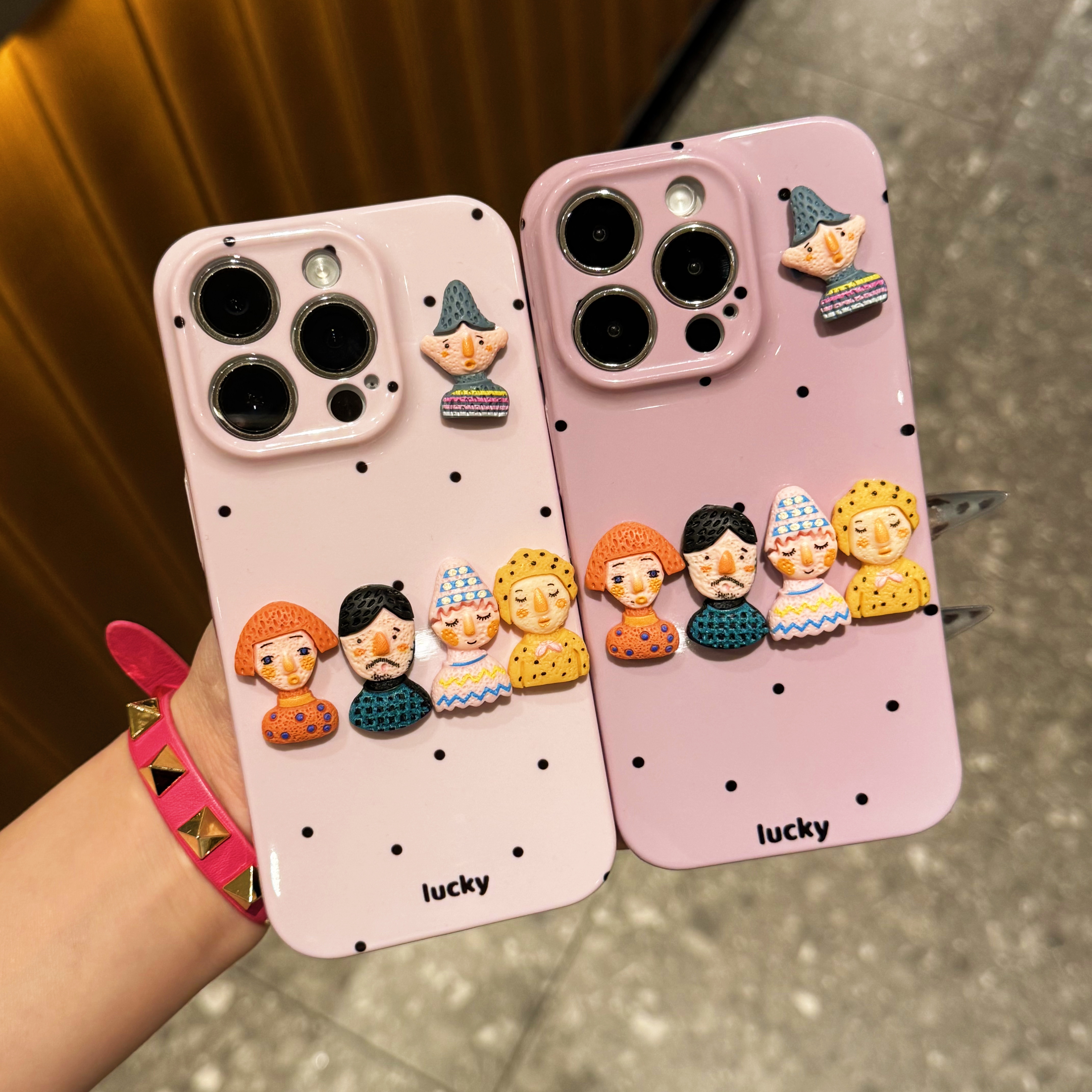 奥菲顿卡通立体小人偶适用苹果16菲林手机壳华为P70vivoppo小米15