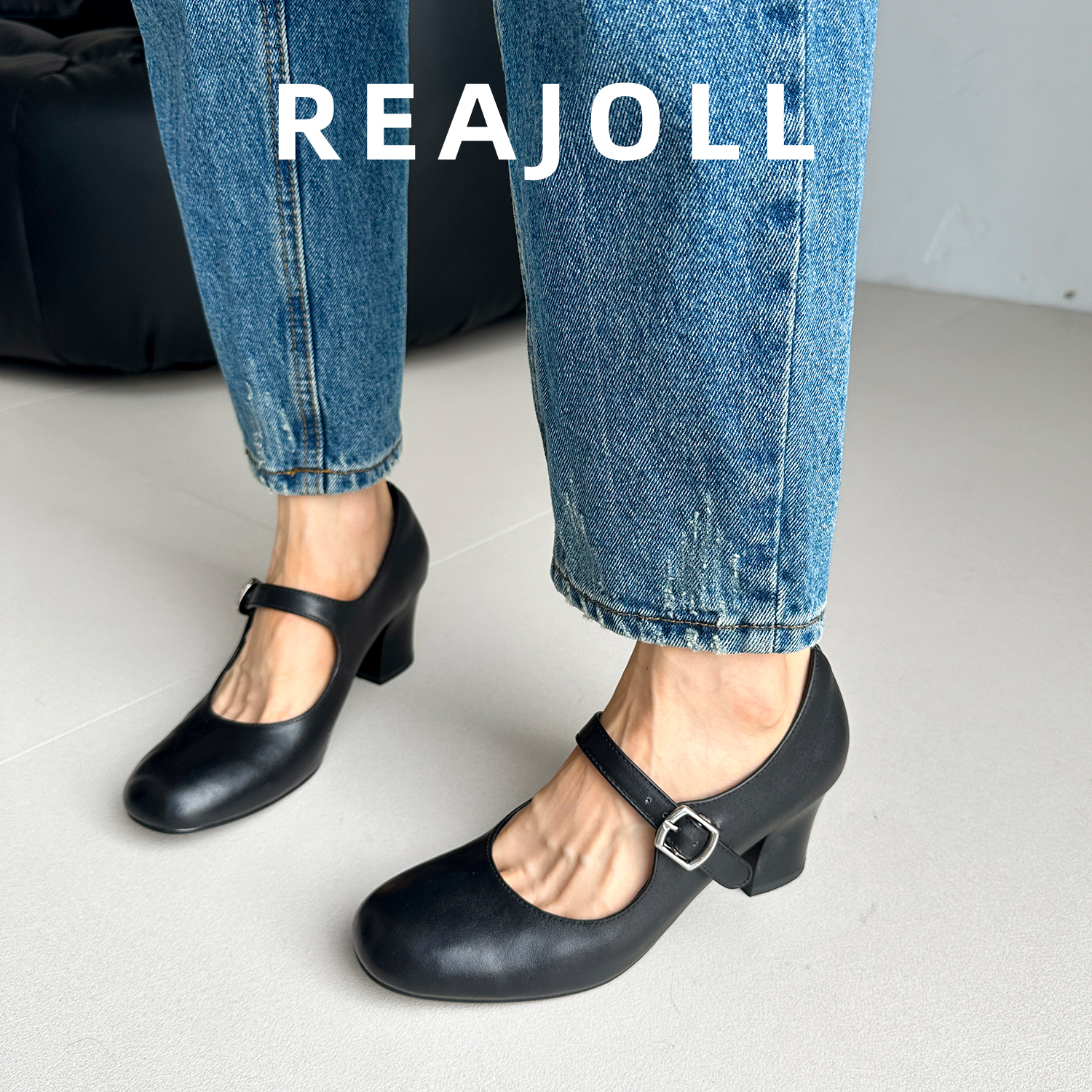 高跟鞋女气质高级不累脚2025新款法式粗跟法式配裙子的高跟单鞋子