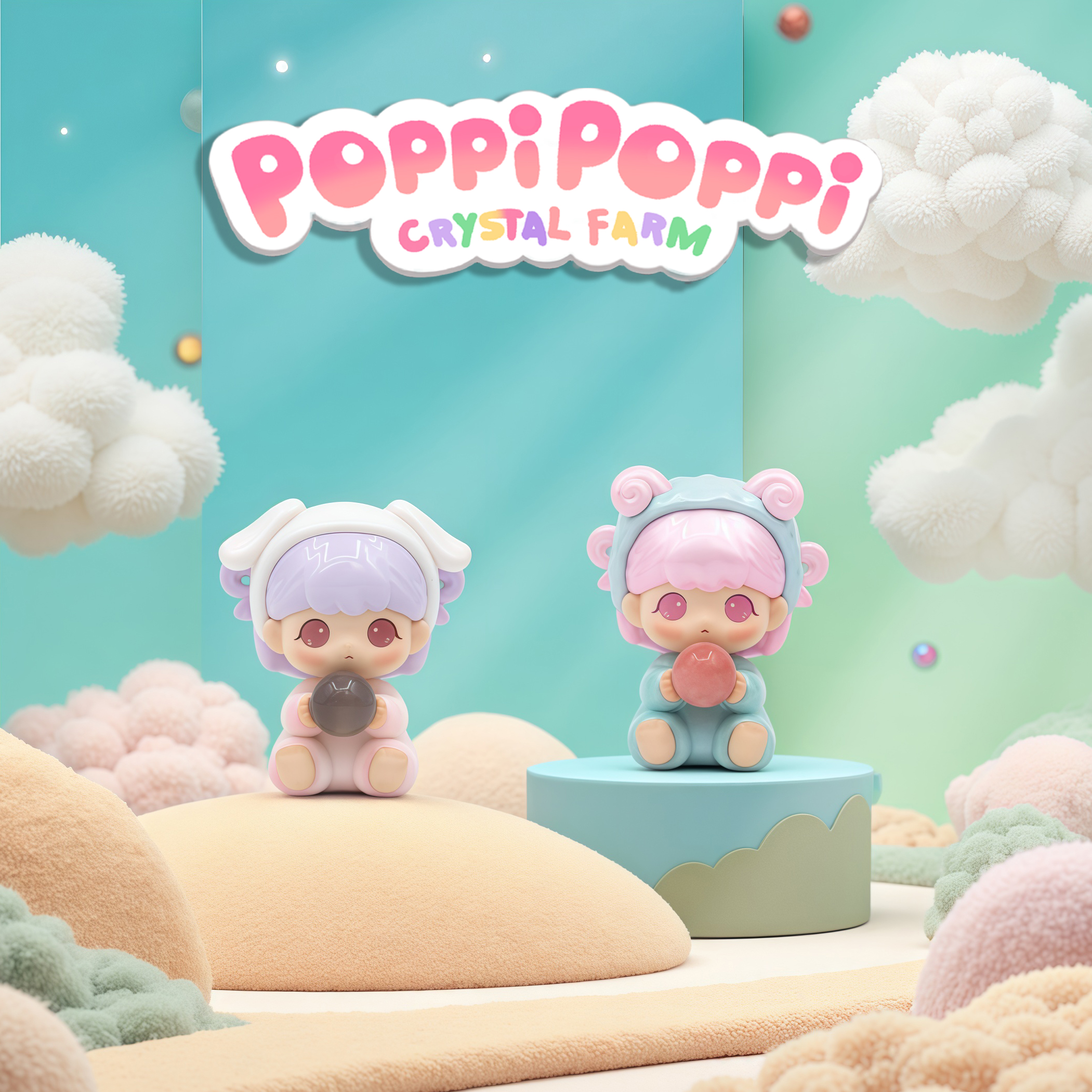 （直播拆袋）Poppi萌粒系列盲盒盲袋潮玩摆件