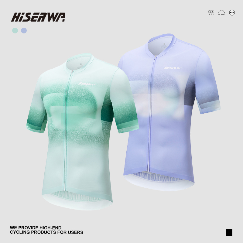HSW骑行服男款短袖公路自行车高弹速干舒适吸湿透气骑行装备上衣