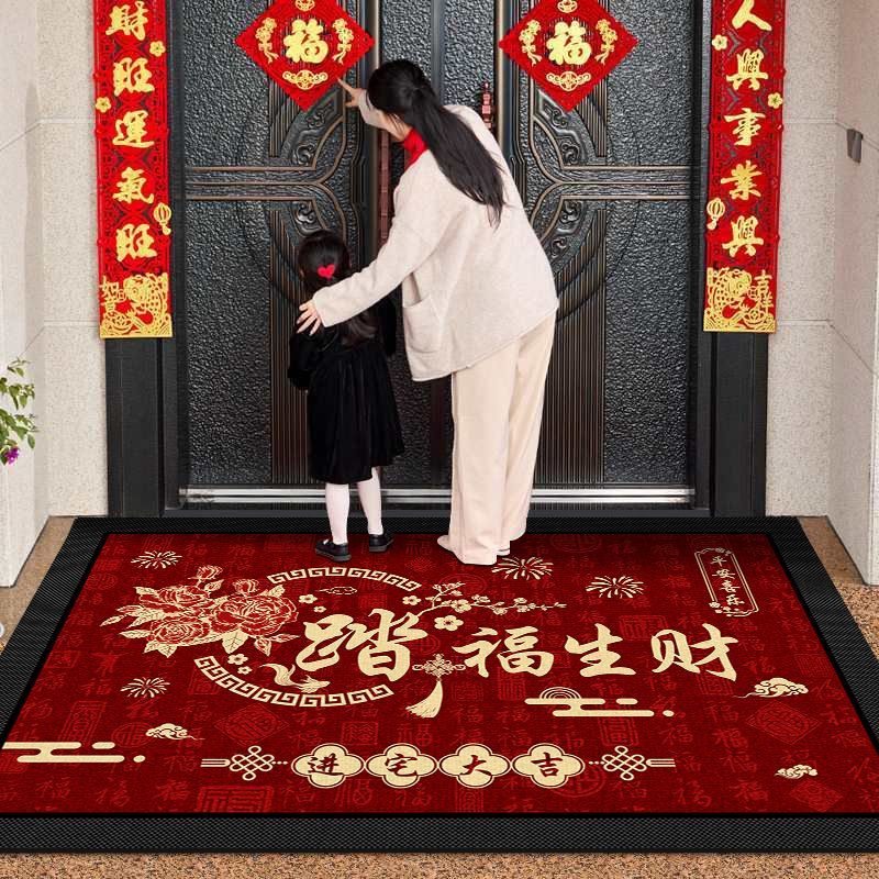 硅藻泥入户门地垫别墅豪宅门口地毯高档加厚耐脏玄关脚垫子可裁剪