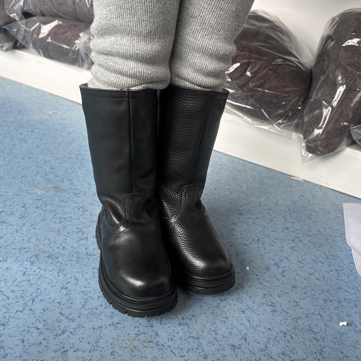 七号儿童秋季棉里靴子