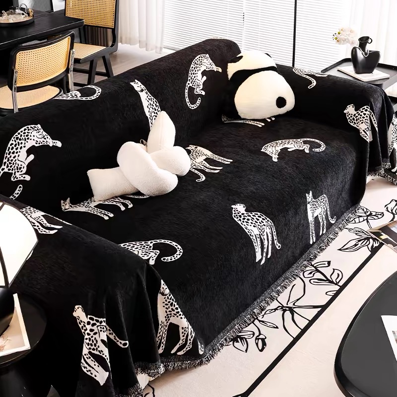 网红沙发盖布巾加厚雪尼尔沙发巾四季通用全包全盖沙发套套罩