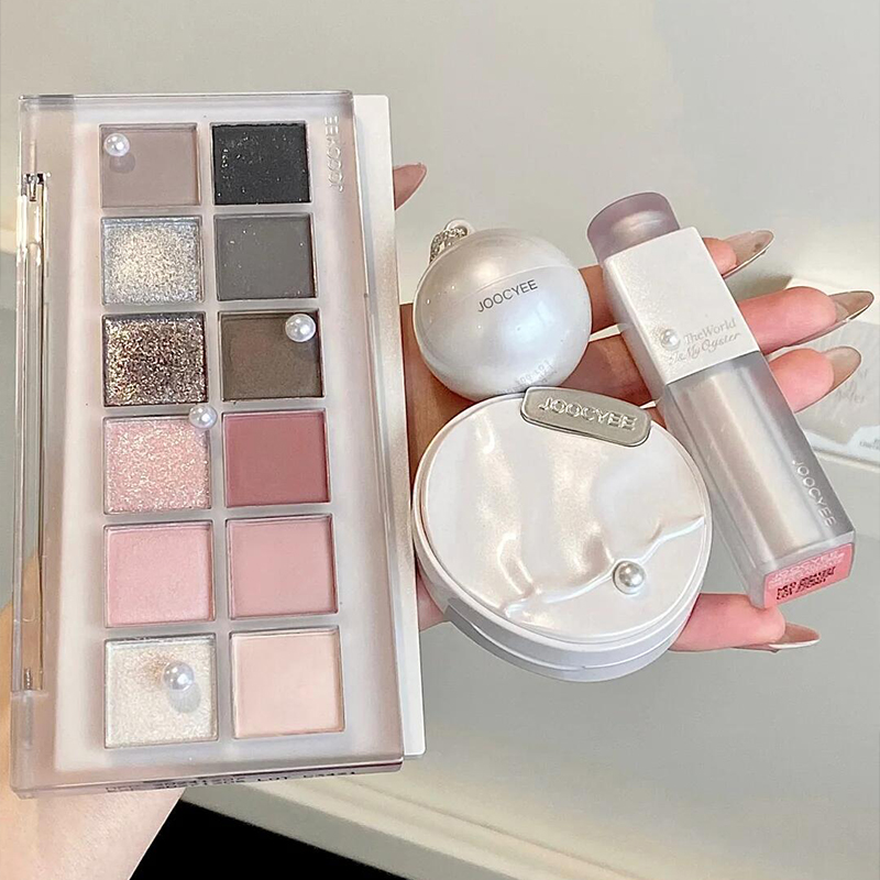 Joocyee酵色牡蛎之心限定水精华口红腮红珍珠高光眼影裸色素颜