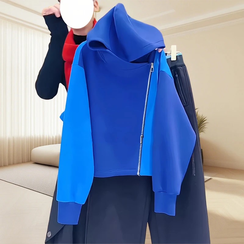 运动户外时尚连帽长袖2026年秋季中青年适用宽松加厚拉链开衫连帽