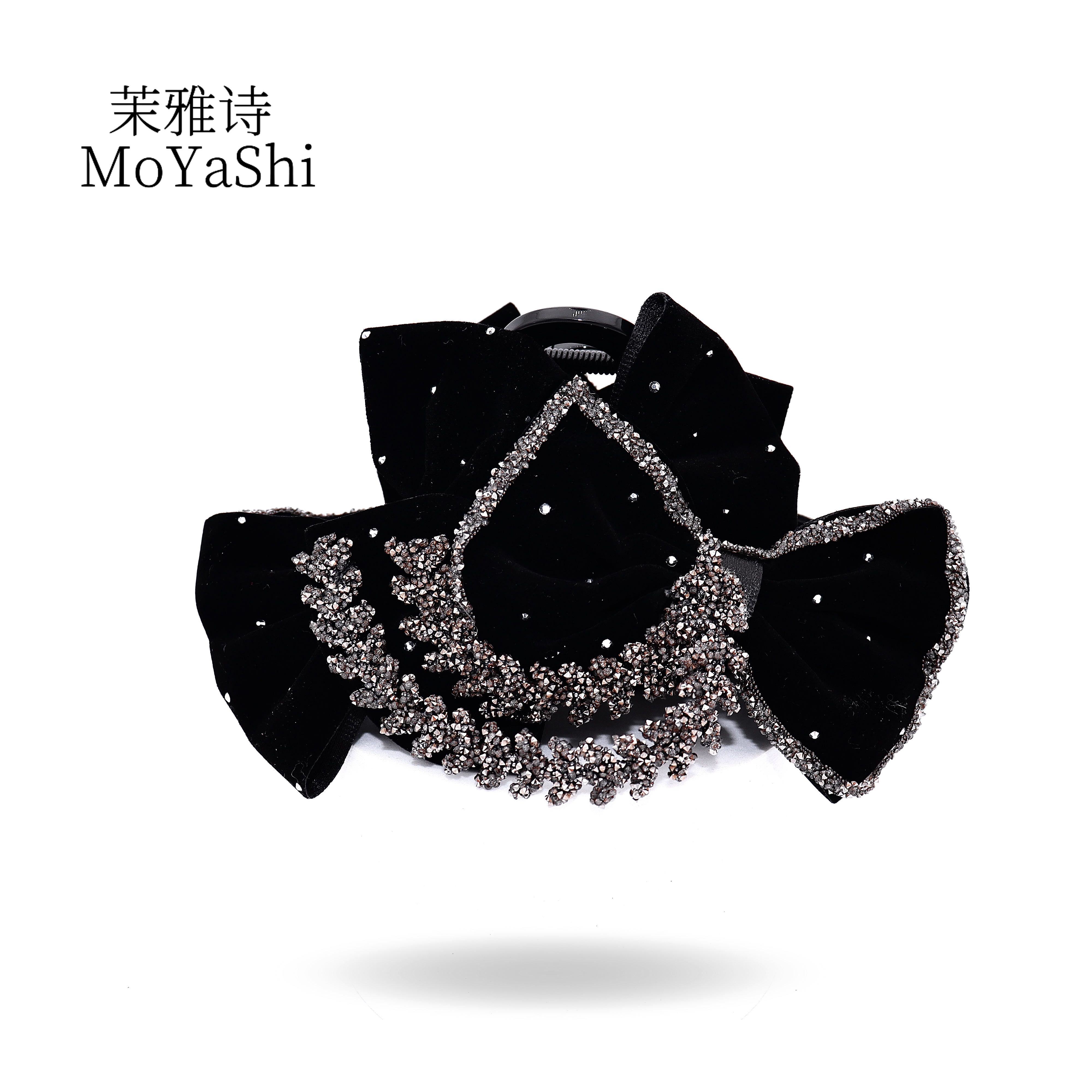 茉雅诗【星乔】轻奢款丝绒星空钻麦穗抓夹MY393