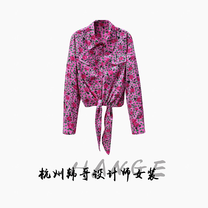 【韩哥女装】2025欧版新品《秀场款》欧货设计师款气质衬衫/2738-D5