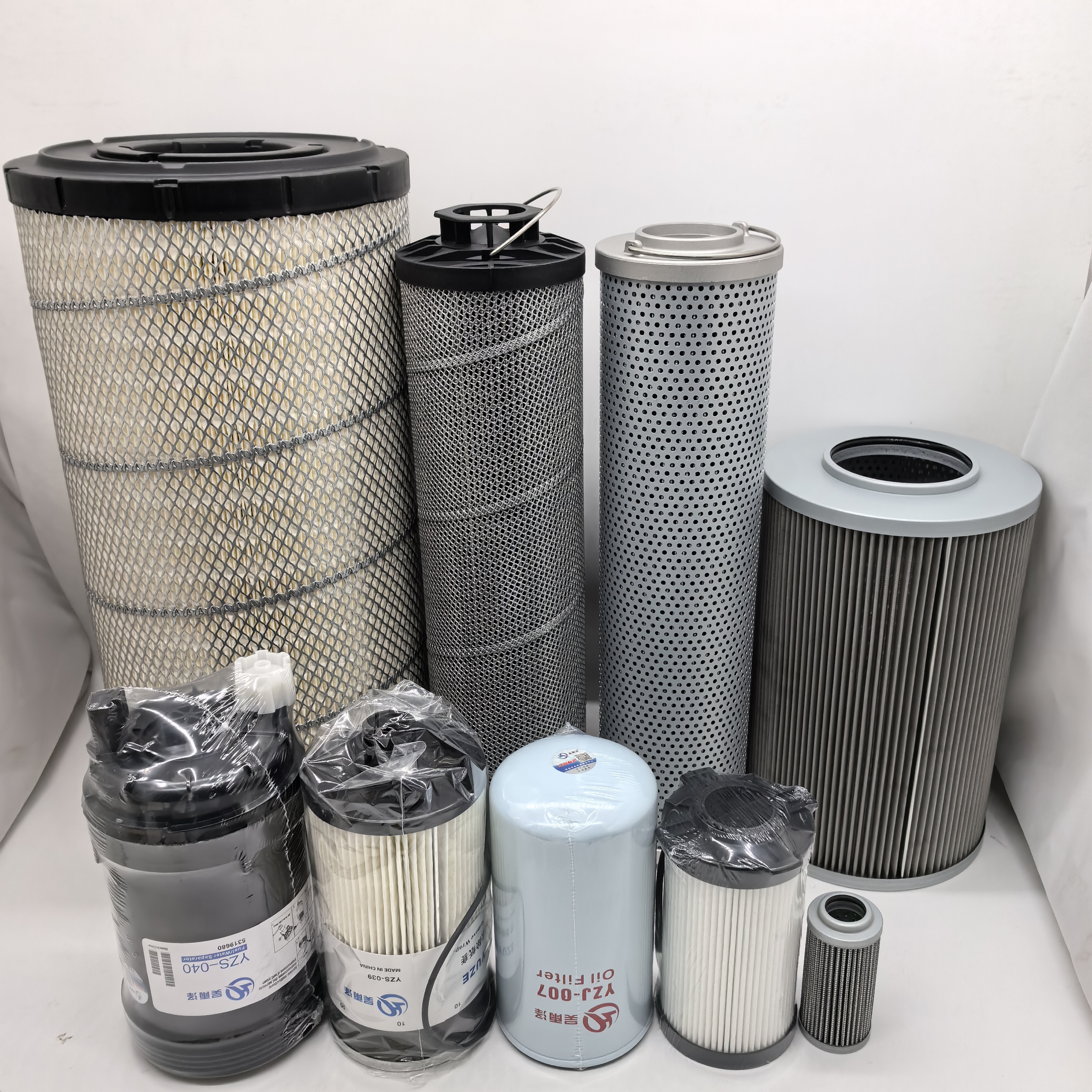 吴雨泽品牌适配山河智能215E-3H机滤 柴滤 油水分离器空滤回油