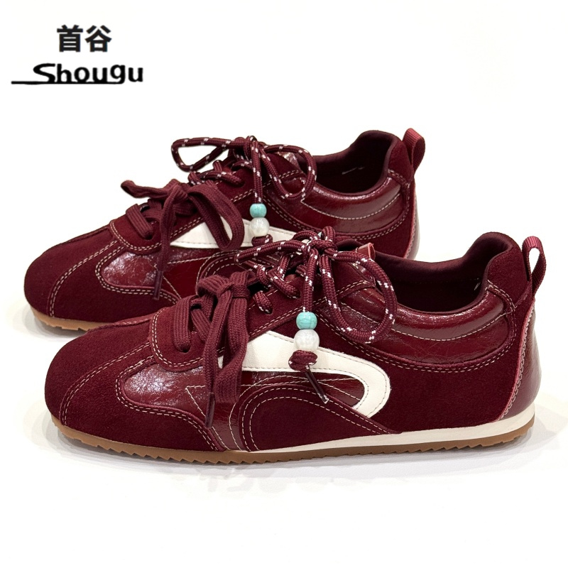 shougu/首谷芭蕾风德训鞋女款2025秋季新款运动休闲鞋百搭女鞋子