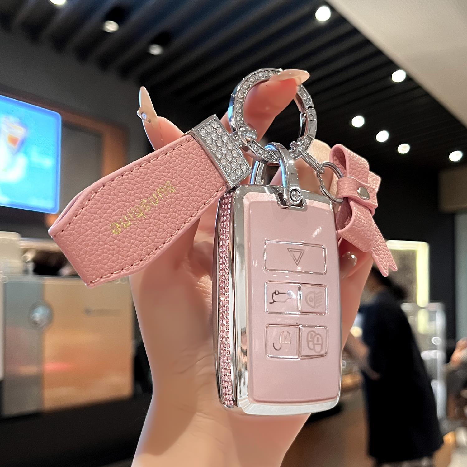 适用于路虎钥匙套揽胜极光卫士星脉汽车发现运动版4神行5壳揽运扣