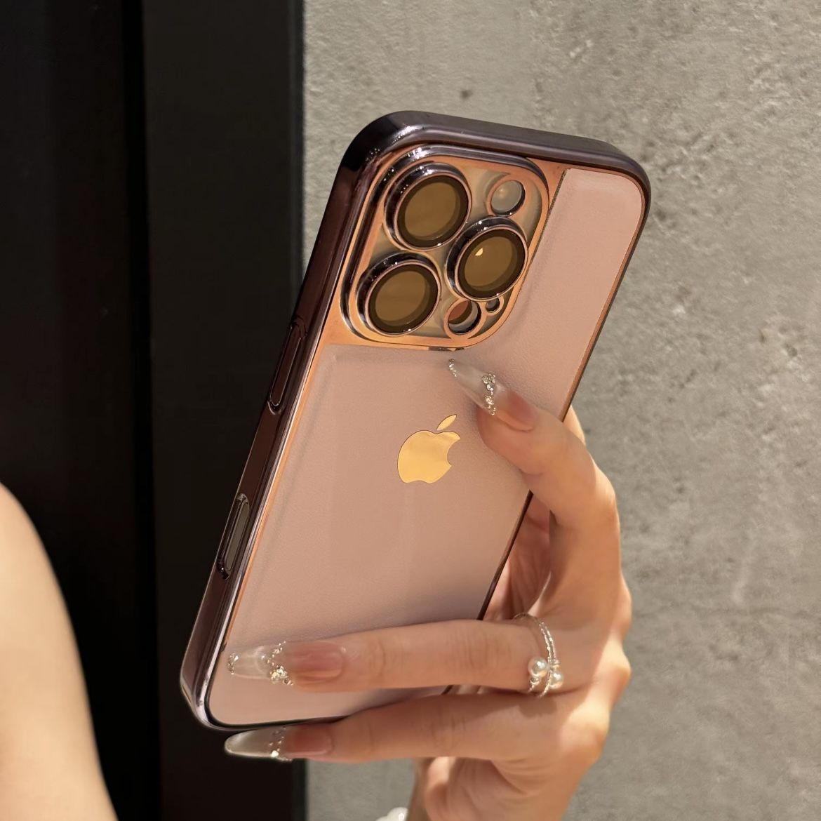 新款高级全包荔枝纹适用iPhone16promax手机壳15苹果17时尚13女12