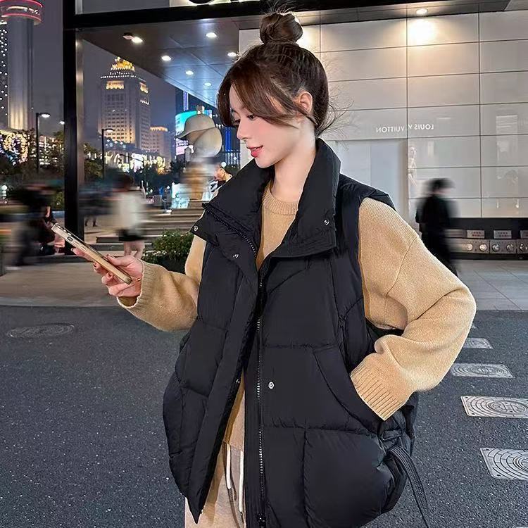 反季大码棉服马甲女外穿洋气秋冬2025新款无袖坎肩外套