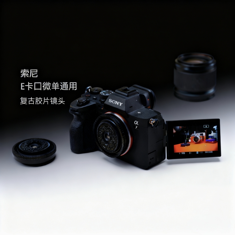 奥利奥索尼e饼干泛焦口镜头富士佳能尼康复古ccd感饼干镜头全画幅
