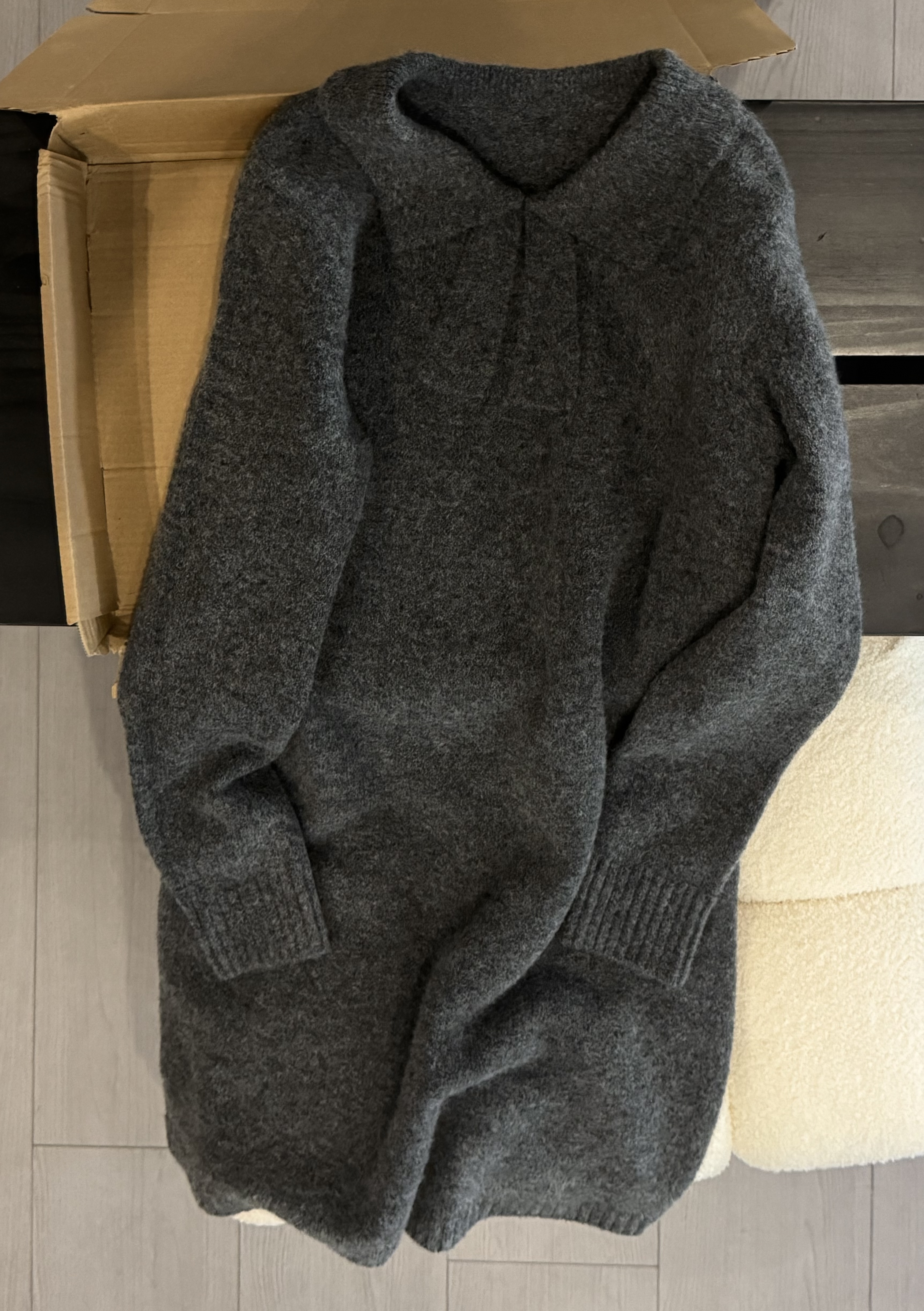 2025【长款拂风】秋冬新款韩系打底针织衫中长款毛衣百搭显瘦25464