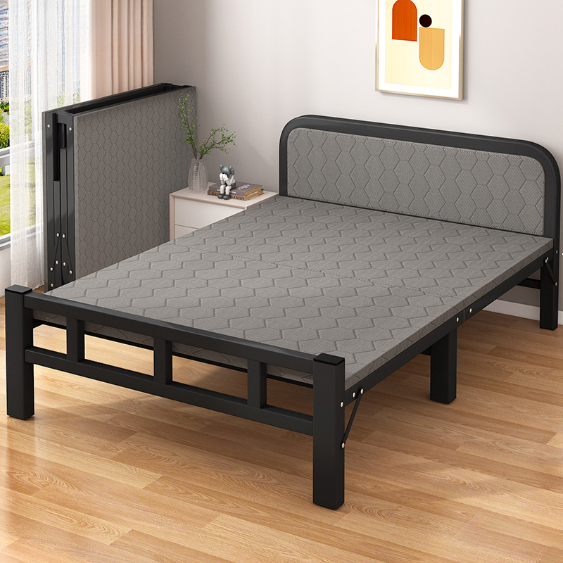 润采折叠床单人出租房值班宿舍金属折叠床办公室午休床家用折疊铁