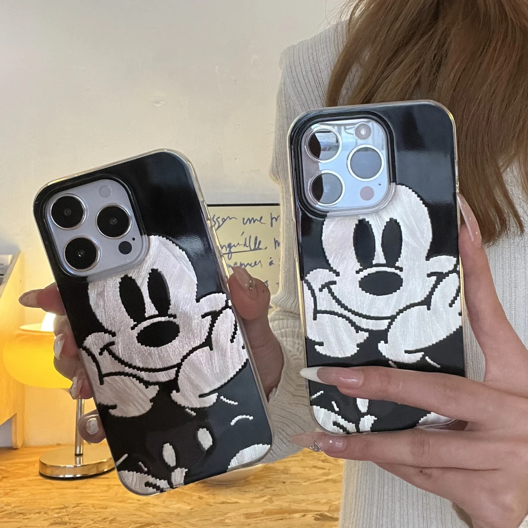 奥菲顿像素卡通米奇适用苹果17/16pro冰川手机壳华为vivo小米oppo