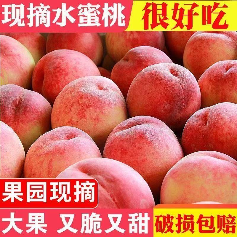 【自家果园五斤装】山西露天头茬红不软水蜜桃自然成熟脆桃现摘现发