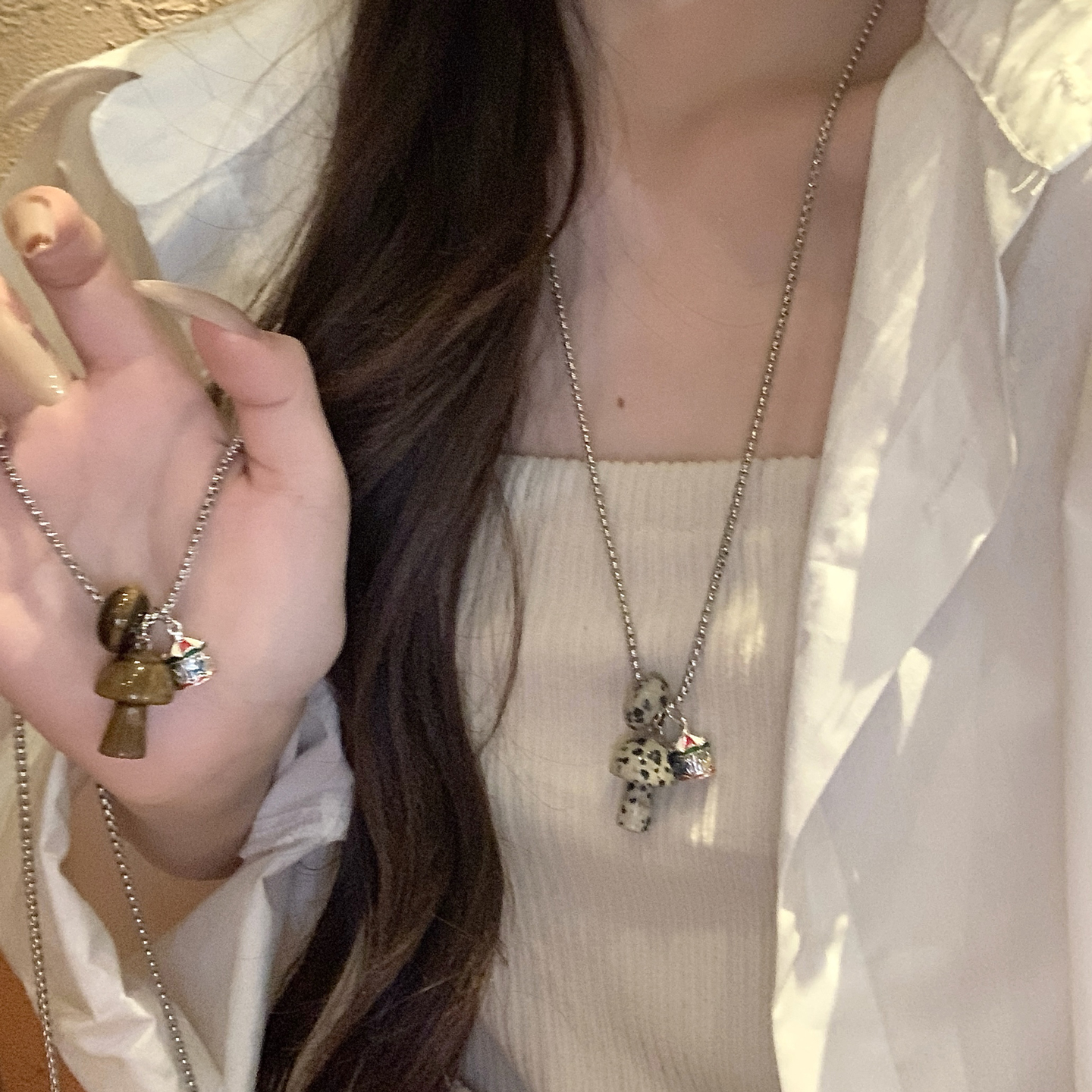 铜合金项链 秋冬爆款叠戴百搭气质爆款项链小众高级毛衣链