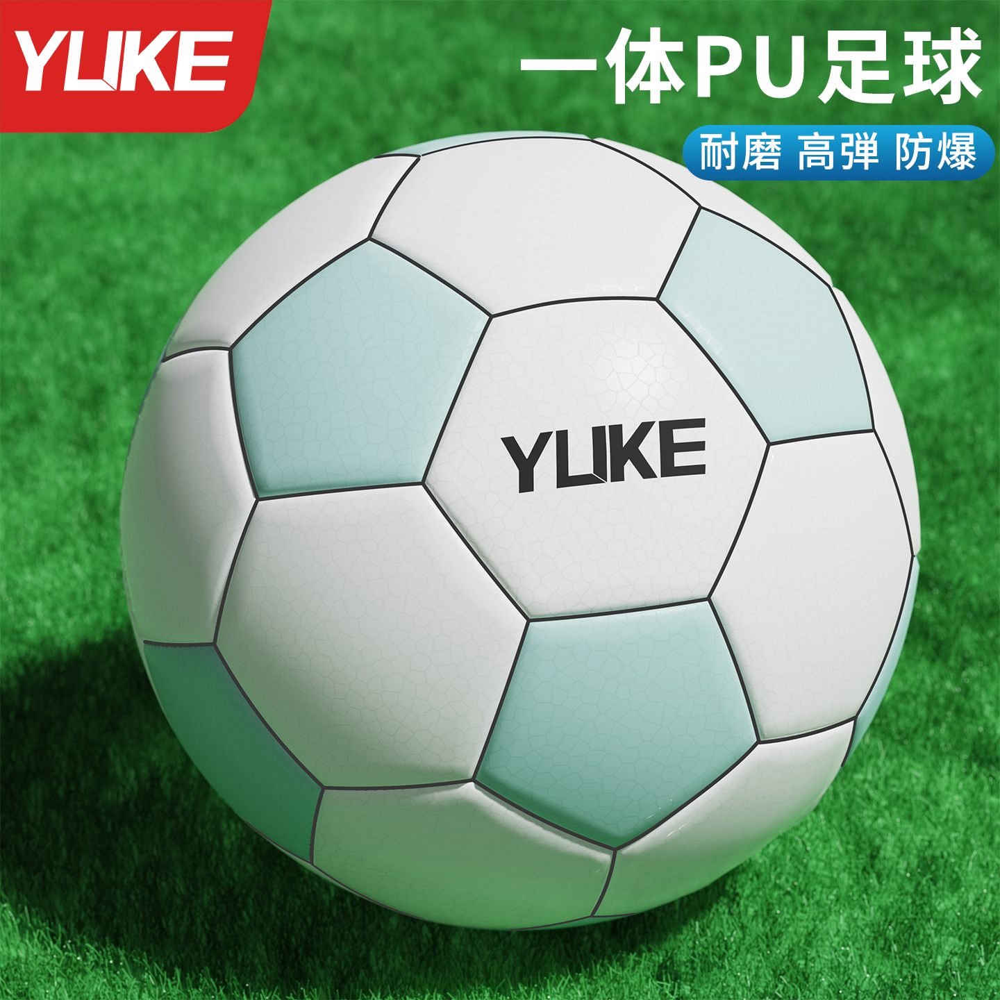 一体成型足球耐磨耐踢TPU材质5号球成人儿童学生中考体测训练球