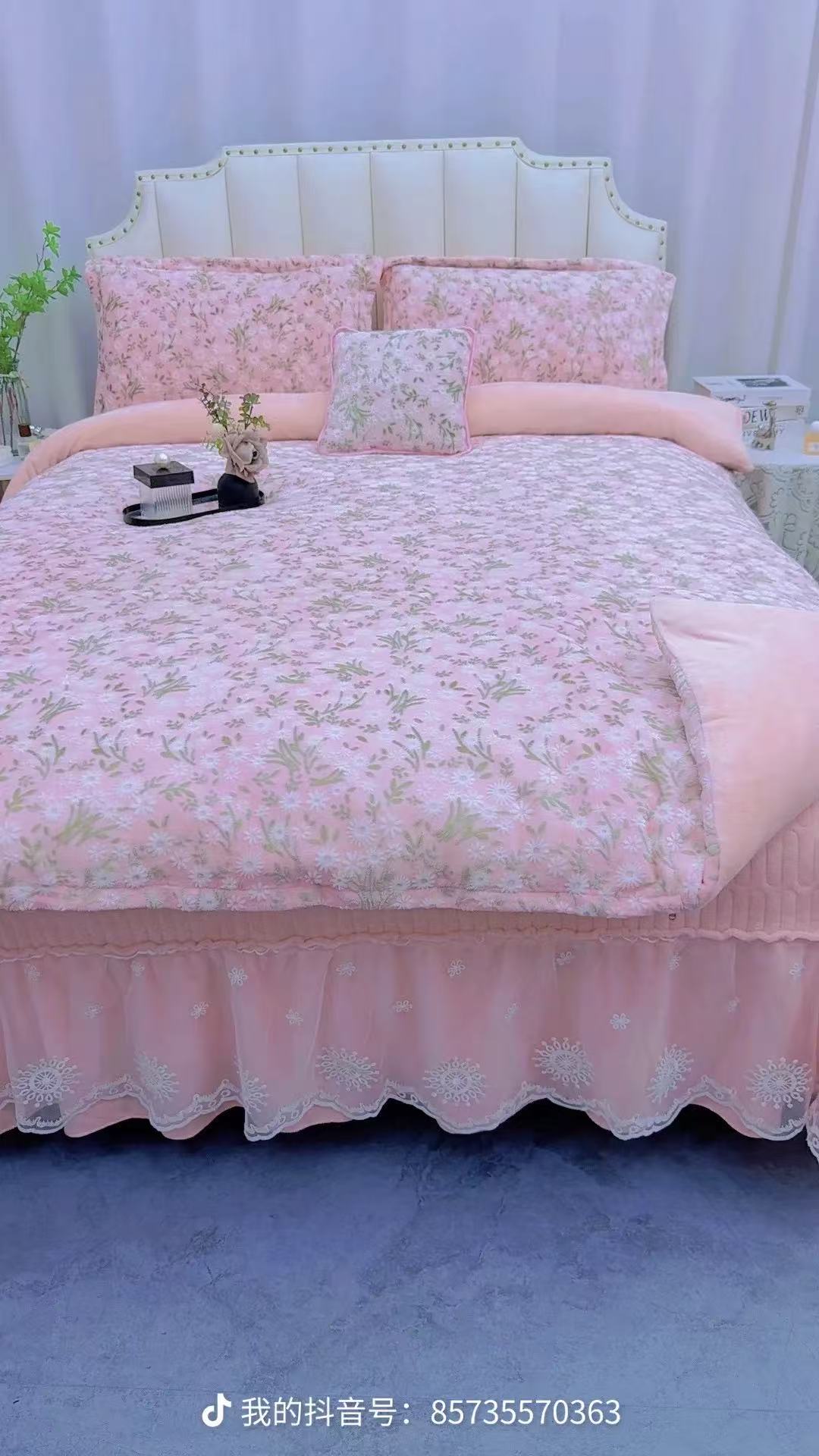【轻奢床盖款】  2025 新款轻奢 床盖款加厚加密牛奶绒四件套小碎花