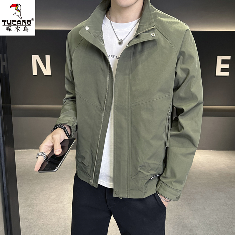 TUCANO/啄木鳥春秋季男士夹克新款休闲潮流上衣立领短款宽松外套