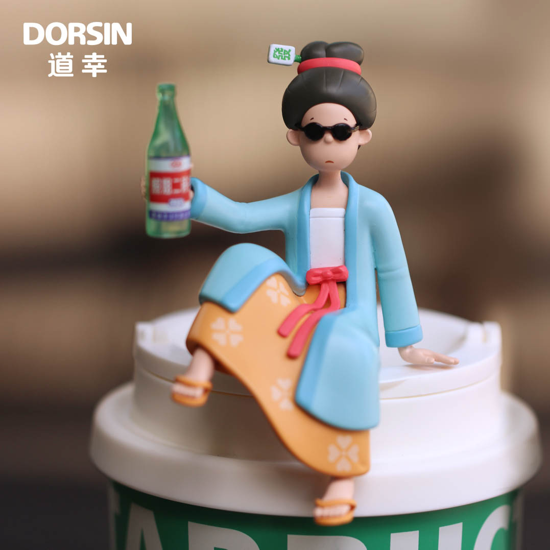 DORSIN道幸墨镜拽姐李清照国风潮玩古代仕女车载摆件手办