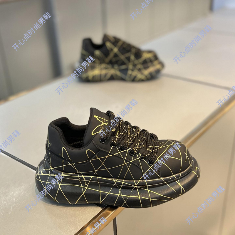 男鞋2025秋季新款增高鞋厚底增高松糕鞋低帮潮流板鞋运动休闲鞋子