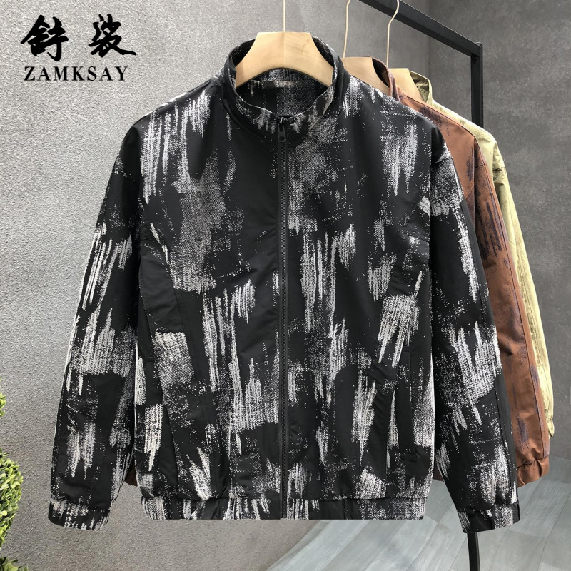 设计感痞帅夹克外套男潮流休闲立领男装2025秋季新款男士青年上衣