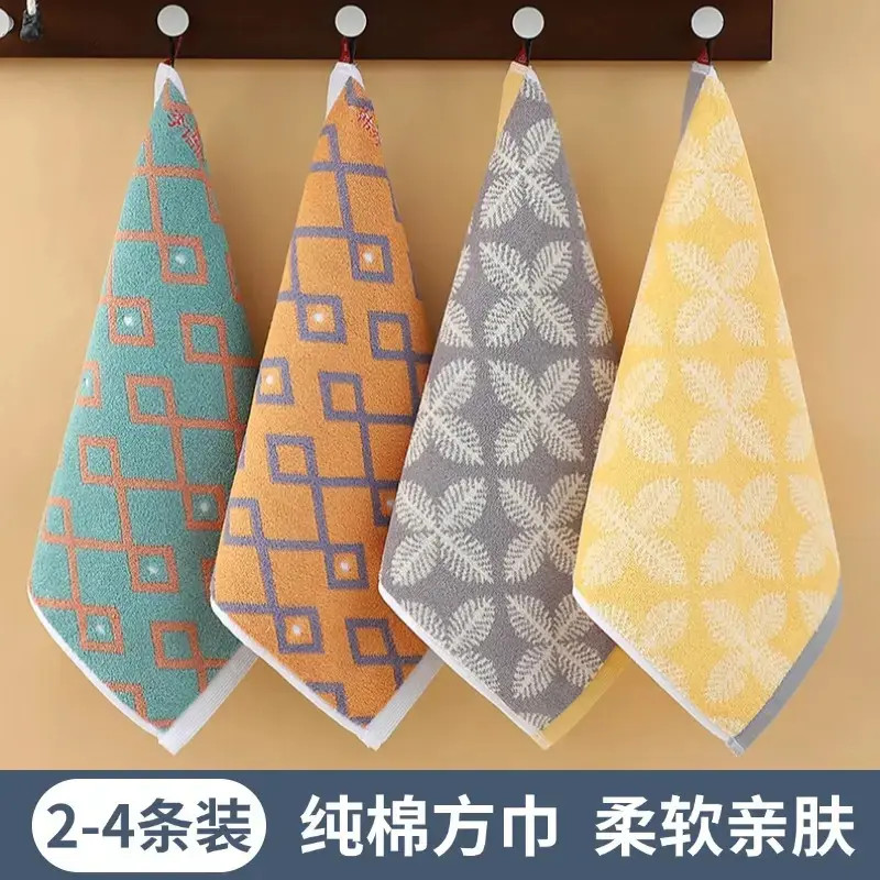 纯棉毛巾擦手洗脸可挂式全棉方巾擦脸家用方形小毛巾柔软吸水速干